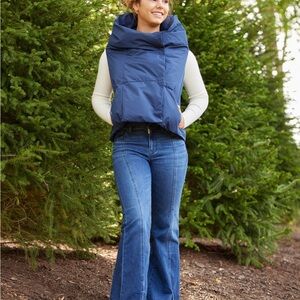 Women's Blue Puffer Vest